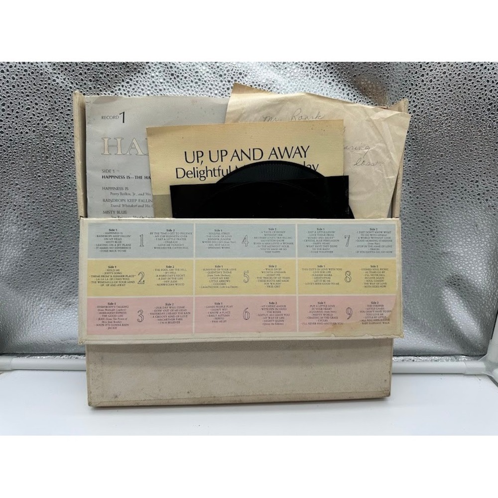 Vintage Readers Digest Happiness Is 9 Vinyl Record Box Set‎ 60s Pop Compilation